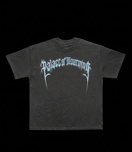 "Palace Of Mourning" Blue Logo Tee